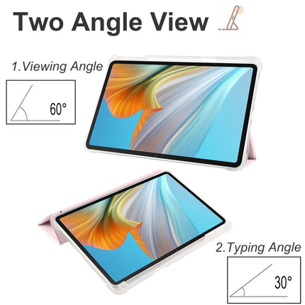 3-folding Transparent TPU Smart Leather Tablet Case, For Honor Pad 8, For Honor MagicPad 13 inch