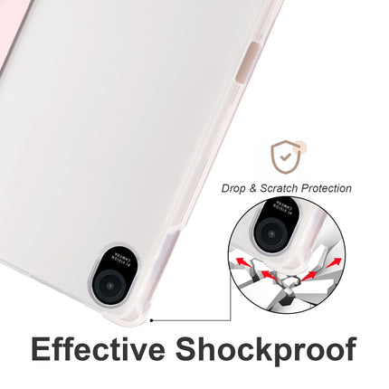 3-folding Transparent TPU Smart Leather Tablet Case, For Honor Pad 8, For Honor MagicPad 13 inch