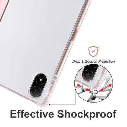 3-folding Transparent TPU Smart Leather Tablet Case, For Honor Pad V8 Pro, For Honor Pad X8 Pro / Pad X9