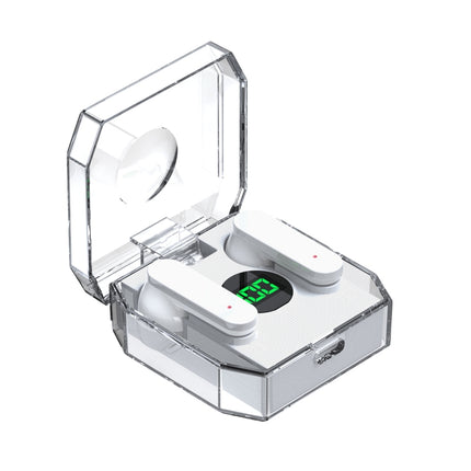 K30 Transparent Capsule Digital Display Touch Control Bluetooth Earphones, K30