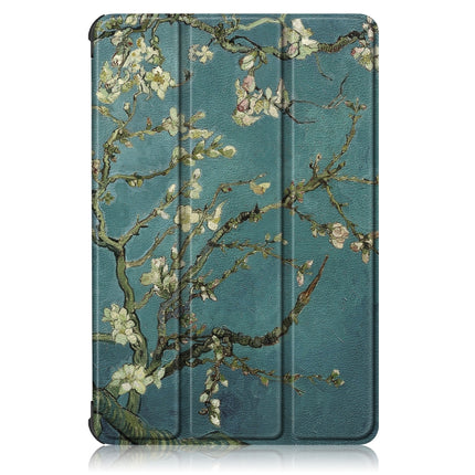 Custer Painted Painted 3-folding Holder Tablet PC Leather Case, For Honor Pad 7 10.1inch/X8/X8 Lite
