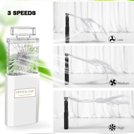 Perfume Shape Portable Fan Hidden Blade Fan