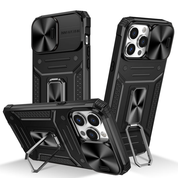 Camshield Robot TPU Hybrid PC Phone Case, For iPhone 13 Pro, For iPhone 13, For iPhone 12 / 12 Pro, For iPhone 12 Pro Max