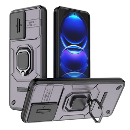 Sliding Camshield TPU + PC Shockproof Phone Case with Holder, For Xiaomi Redmi Note 12 Pro+ 5G Global, For Xiaomi Redmi Note 12 Pro 5G Global, For Xiaomi Redmi Note 12 5G Global, For Xiaomi Redmi K60 Ultra 5G