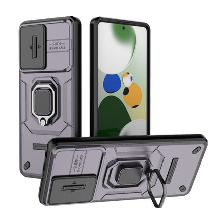 Sliding Camshield TPU + PC Shockproof Phone Case with Holder, For Xiaomi Redmi Note 12 Pro+ 5G Global, For Xiaomi Redmi Note 12 Pro 5G Global, For Xiaomi Redmi Note 12 5G Global, For Xiaomi Redmi K60 Ultra 5G