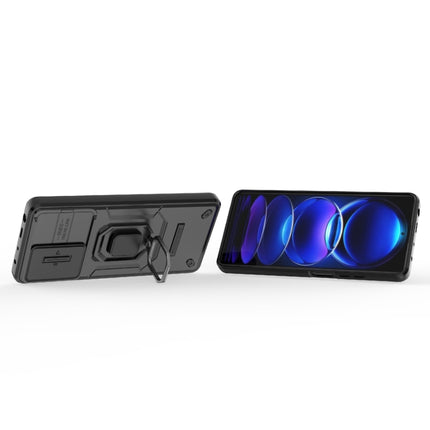 Sliding Camshield TPU + PC Shockproof Phone Case with Holder, For Xiaomi Redmi Note 12 Pro+ 5G Global, For Xiaomi Redmi Note 12 Pro 5G Global, For Xiaomi Redmi Note 12 5G Global, For Xiaomi Redmi K60 Ultra 5G
