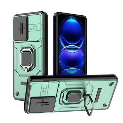 Sliding Camshield TPU + PC Shockproof Phone Case with Holder, For Xiaomi Redmi Note 12 Pro+ 5G Global, For Xiaomi Redmi Note 12 Pro 5G Global, For Xiaomi Redmi Note 12 5G Global, For Xiaomi Redmi K60 Ultra 5G