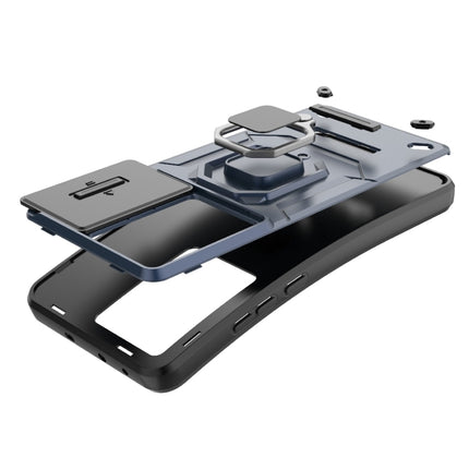 Sliding Camshield TPU + PC Shockproof Phone Case with Holder, For Xiaomi Redmi K60 5G