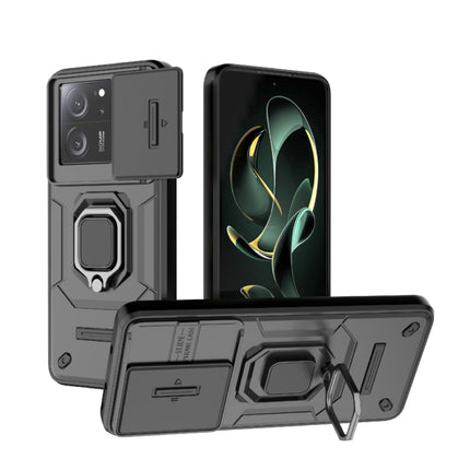 Sliding Camshield TPU + PC Shockproof Phone Case with Holder, For Xiaomi Redmi Note 12 Pro+ 5G Global, For Xiaomi Redmi Note 12 Pro 5G Global, For Xiaomi Redmi Note 12 5G Global, For Xiaomi Redmi K60 Ultra 5G