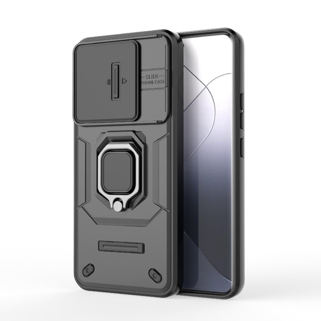 Sliding Camshield TPU + PC Shockproof Phone Case with Holder, For Xiaomi 14 Pro 5G, For Xiaomi 14, For Xiaomi Redmi Note 13 5G, For Xiaomi Redmi Note 13 Pro 5G