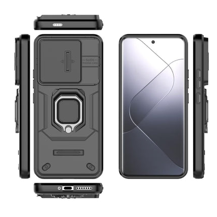 Sliding Camshield TPU + PC Shockproof Phone Case with Holder, For Xiaomi 14 Pro 5G, For Xiaomi 14, For Xiaomi Redmi Note 13 5G, For Xiaomi Redmi Note 13 Pro 5G