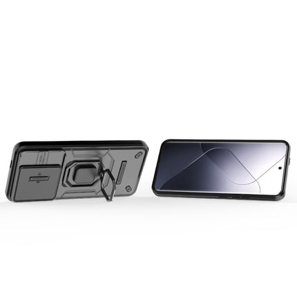 Sliding Camshield TPU + PC Shockproof Phone Case with Holder, For Xiaomi 14 Pro 5G, For Xiaomi 14, For Xiaomi Redmi Note 13 5G, For Xiaomi Redmi Note 13 Pro 5G