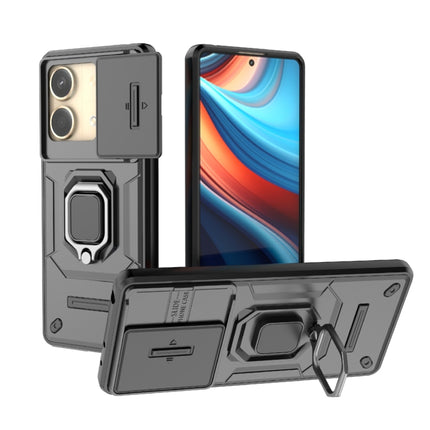 Sliding Camshield TPU + PC Shockproof Phone Case with Holder, For Xiaomi Redmi Note 13 4G Global, For Xiaomi Redmi K70E 5G, For Xiaomi Redmi Note 13R Pro 5G, For Xiaomi 14 Ultra