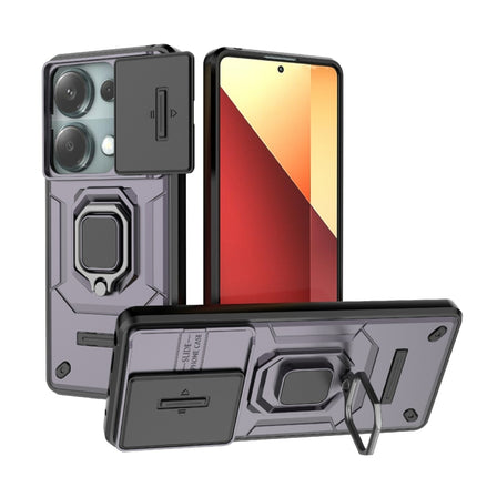 Sliding Camshield TPU + PC Shockproof Phone Case with Holder, For Xiaomi Redmi 13 4G Global, For Xiaomi Redmi Turbo 3 5G, For Xiaomi Redmi A3 4G Global, For Xiaomi Redmi Note 13 Pro 4G Global