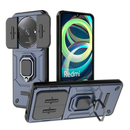 Sliding Camshield TPU + PC Shockproof Phone Case with Holder, For Xiaomi Redmi 13 4G Global, For Xiaomi Redmi Turbo 3 5G, For Xiaomi Redmi A3 4G Global, For Xiaomi Redmi Note 13 Pro 4G Global