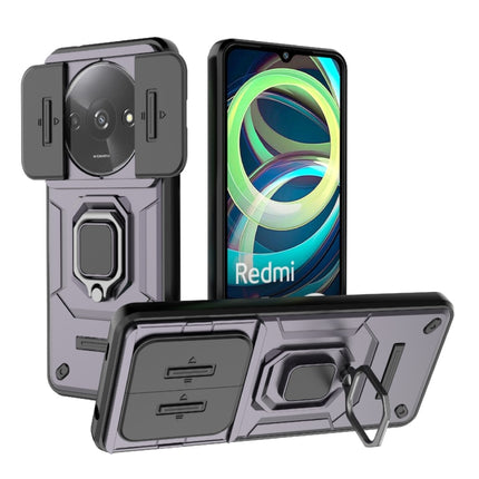 Sliding Camshield TPU + PC Shockproof Phone Case with Holder, For Xiaomi Redmi 13 4G Global, For Xiaomi Redmi Turbo 3 5G, For Xiaomi Redmi A3 4G Global, For Xiaomi Redmi Note 13 Pro 4G Global