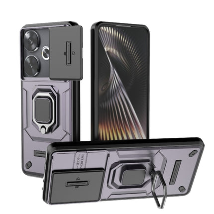 Sliding Camshield TPU + PC Shockproof Phone Case with Holder, For Xiaomi Redmi 13 4G Global, For Xiaomi Redmi Turbo 3 5G, For Xiaomi Redmi A3 4G Global, For Xiaomi Redmi Note 13 Pro 4G Global