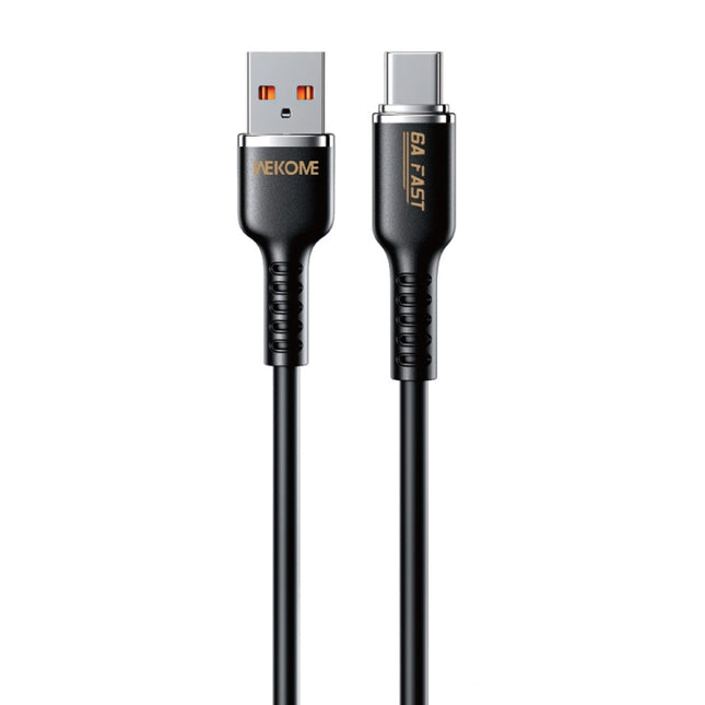 WK WDC-09a 6A USB to USB-C/Type-C Silicone Data Cable, Length: 1.2m, WDC-09a