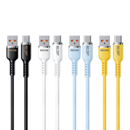 WK WDC-09a 6A USB to USB-C/Type-C Silicone Data Cable, Length: 1.2m, WDC-09a