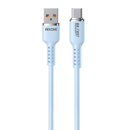 WK WDC-09a 6A USB to USB-C/Type-C Silicone Data Cable, Length: 1.2m, WDC-09a