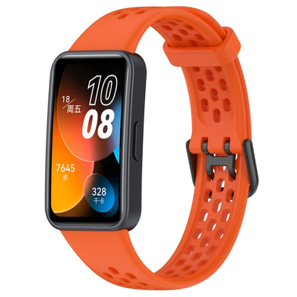 Solid Color Breathable Silicone Watch Band, For Huawei Band 10 / 9 / 8