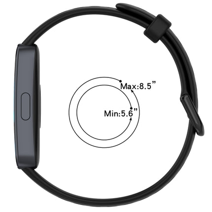 Solid Color Breathable Silicone Watch Band, For Huawei Band 10 / 9 / 8