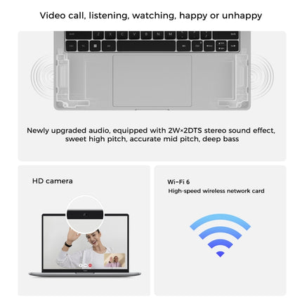 Portátil Xiaomi RedmiBook Pro de 14 pulgadas, versión china con Windows 11 Home, Intel Core i7-12650H de 12.ª generación, Deca Core MX550, gráficos discretos, i7-12650H MX550