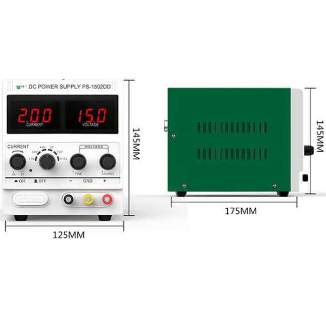 BEST 1502DD 15V / 2A Digital Display DC Regulated Power Supply, 110V US Plug, 220V EU Plug