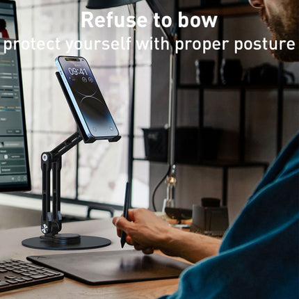 Soporte de escritorio para tableta con elevación mecánica R-JUST HZ40, HZ40