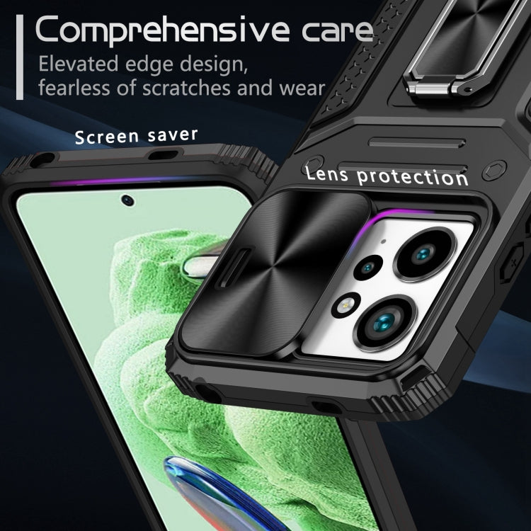 Camshield Robot TPU Hybrid PC Phone Case, For Redmi Note 12 4G / 5G Global, For Redmi Note 12 Pro Global, For Redmi Note 11 Pro 4G / 5G Global, For Redmi Note 11S Global