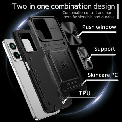 Camshield Robot TPU Hybrid PC Phone Case, For Redmi Note 12 4G / 5G Global, For Redmi Note 12 Pro Global, For Redmi Note 11 Pro 4G / 5G Global, For Redmi Note 11S Global