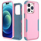 For iPhone 15 Pro Max / Pink+Grey Green
