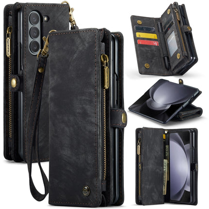 CaseMe 008 Multifunctional Zipper Wallet Phone Leather Case, For Samsung Galaxy Z Fold5