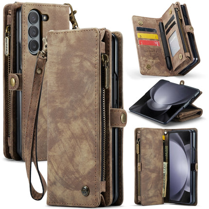 CaseMe 008 Multifunctional Zipper Wallet Phone Leather Case, For Samsung Galaxy Z Fold5