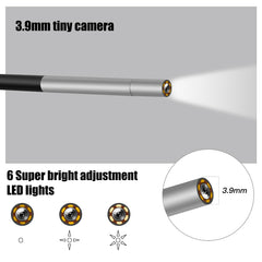 P40 3.9mm Red HD Waterproof Portable Integrated Hand-held Vertical Screen Industry Endoscope, 2m, 5m, 10m