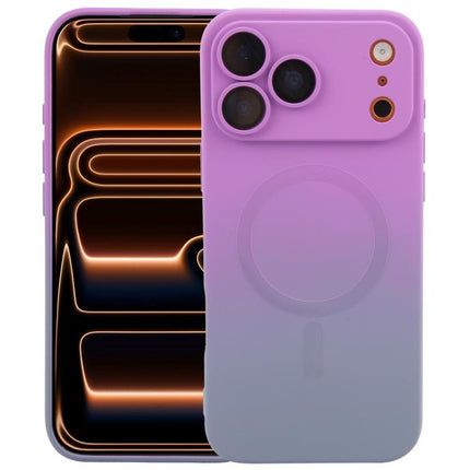 Liquid TPU Silicone Gradient MagSafe Phone Case, For iPhone 17e / 16e, For iPhone 17 Pro Max, For iPhone 17 Pro, For iPhone 17