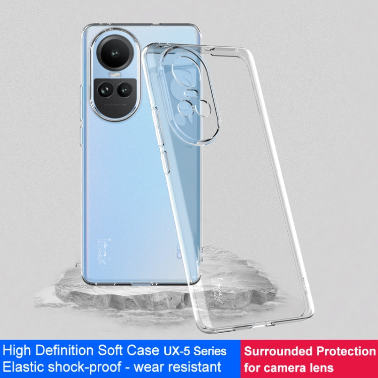 IMAK UX-5 Series Transparent TPU Phone Case, For OPPO Reno10 5G Global, For OPPO Reno10 Pro 5G Global, For OPPO Reno10 Pro+ 5G Global