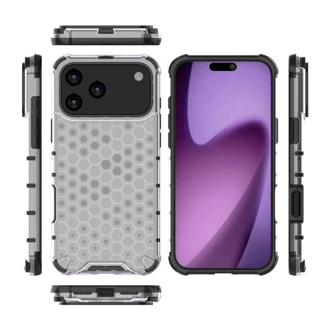 Honeycomb Shockproof Phone Case, For iPhone 17e / 16e, For iPhone 17 Pro Max, For iPhone 17 Pro, For iPhone 17