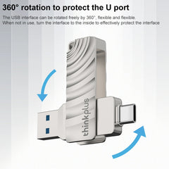 Lenovo Thinkplus MU232 USB 3.2 + USB-C / Type-C Dual Head Flash Drive, 32GB, 64GB, 128GB, 256GB