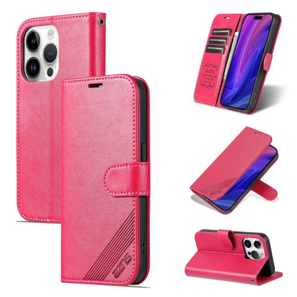 AZNS Sheepskin Texture Flip Leather Phone Case, For iPhone 15 Pro, For iPhone 15 Plus, For iPhone 15