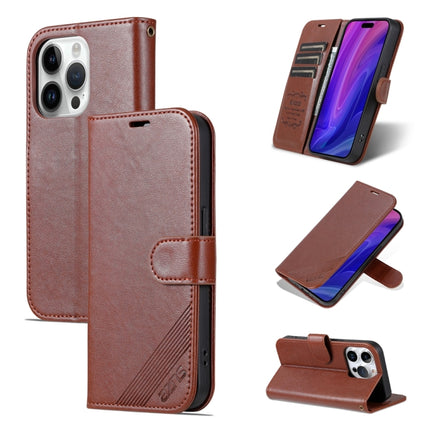 AZNS Sheepskin Texture Flip Leather Phone Case, For iPhone 17 Pro Max, For iPhone 17 Pro, For iPhone 17, For iPhone Air, For iPhone 16e, For iPhone 16 Pro Max, For iPhone 16 Pro, For iPhone 15 Pro Max