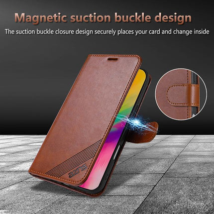 AZNS Sheepskin Texture Flip Leather Phone Case, For iPhone 17 Pro Max, For iPhone 17 Pro, For iPhone 17, For iPhone Air, For iPhone 16e, For iPhone 16 Pro Max, For iPhone 16 Pro, For iPhone 15 Pro Max