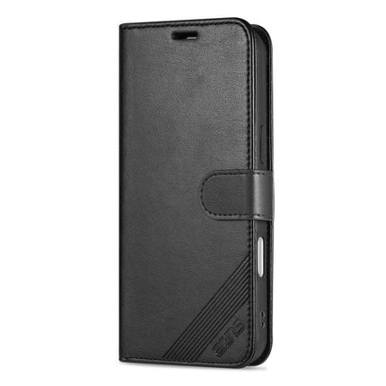 AZNS Sheepskin Texture Flip Leather Phone Case, For iPhone 18 Pro, For iPhone 18 Pro Max, For iPhone 17e / 16e, For iPhone 17 Pro Max, For iPhone 17 Pro, For iPhone 17, For iPhone Air, For iPhone 16 Pro Max