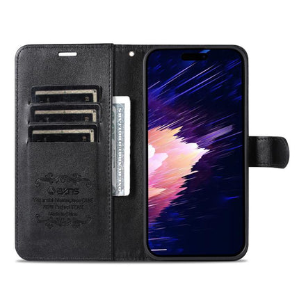 AZNS Sheepskin Texture Flip Leather Phone Case, For iPhone 18 Pro, For iPhone 18 Pro Max, For iPhone 17e / 16e, For iPhone 17 Pro Max, For iPhone 17 Pro, For iPhone 17, For iPhone Air, For iPhone 16 Pro Max
