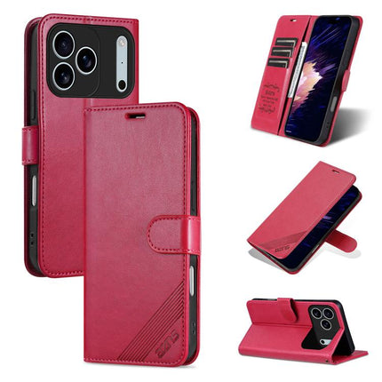 AZNS Sheepskin Texture Flip Leather Phone Case, For iPhone 18 Pro, For iPhone 18 Pro Max, For iPhone 17e / 16e, For iPhone 17 Pro Max, For iPhone 17 Pro, For iPhone 17, For iPhone Air, For iPhone 16 Pro Max