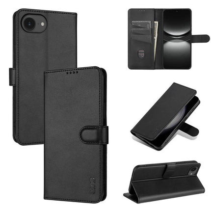 AZNS Skin Feel Calf Texture Flip Leather Phone Case, For iPhone 18 Pro, For iPhone 18 Pro Max, For iPhone 17e / 16e, For iPhone 17 Pro Max