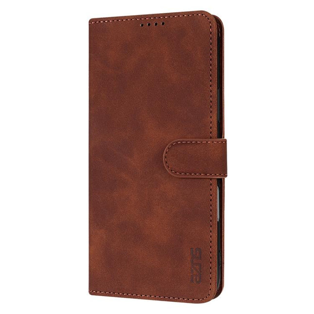 AZNS Skin Feel Calf Texture Flip Leather Phone Case, For iPhone 17 Pro, For iPhone 17, For iPhone Air, For iPhone 15 Pro Max