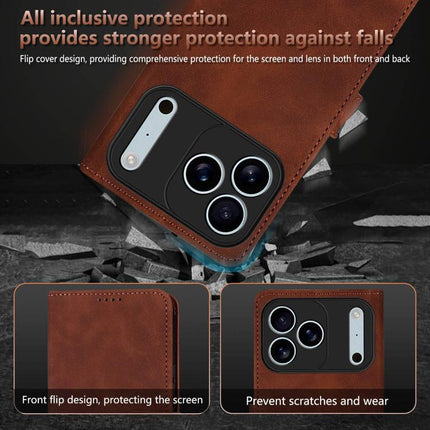 AZNS Skin Feel Calf Texture Flip Leather Phone Case, For iPhone 18 Pro, For iPhone 18 Pro Max, For iPhone 17e / 16e, For iPhone 17 Pro Max