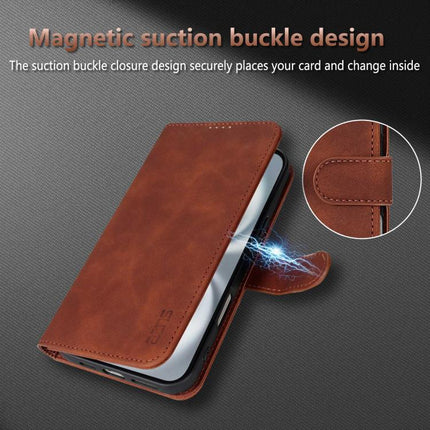 AZNS Skin Feel Calf Texture Flip Leather Phone Case, For iPhone 18 Pro, For iPhone 18 Pro Max, For iPhone 17e / 16e, For iPhone 17 Pro Max