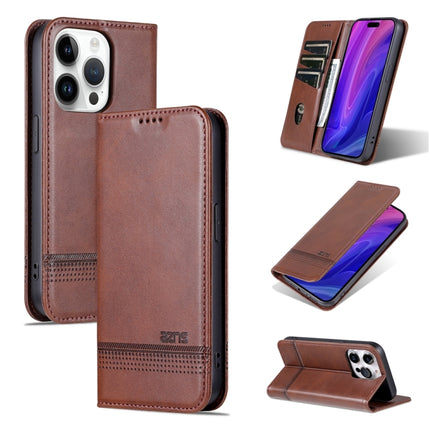 AZNS Magnetic Calf Texture Flip Leather Phone Case, For iPhone 16 Pro, For iPhone 16 Plus, For iPhone 16, For iPhone 15 Pro Max